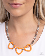 Load image into Gallery viewer, Heart Homage - Orange Necklace