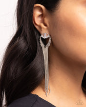 Load image into Gallery viewer, Elongated Effervescence - White Post Earrings