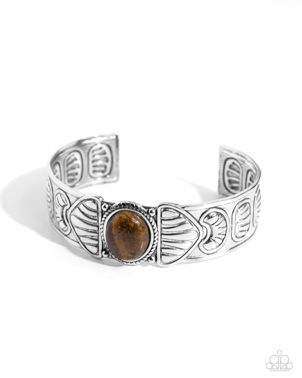 Academically Artisan - Brown Cuff Bracelet