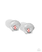 Load image into Gallery viewer, Oyster Opulence - Orange Post Earrings