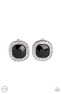 Bling Tastic! - Black Clip-On Earrings