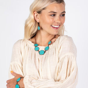 Santa Fe Flats - Copper Necklace