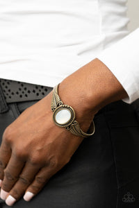 Serendipitous Sojourn - Brass Cuff Bracelet