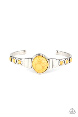 Spirit Guide - Yellow Cuff Bracelet