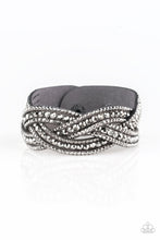 Load image into Gallery viewer, Bring On The Bling - Silver Adjustable Snap Closure Bracelet