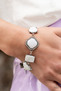 Grounding Glamour - White Bracelet