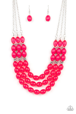 Coastal Cruise - Pink Necklace