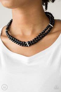 Put On Your Party Dress - Black Choker Necklace