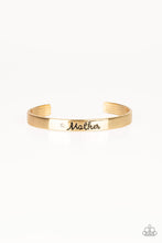 Load image into Gallery viewer, Every Day Is Mothers Day - Gold Cuff Bracelet