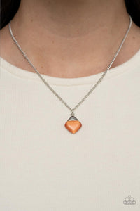 Gracefully Gemstone - Orange Necklace