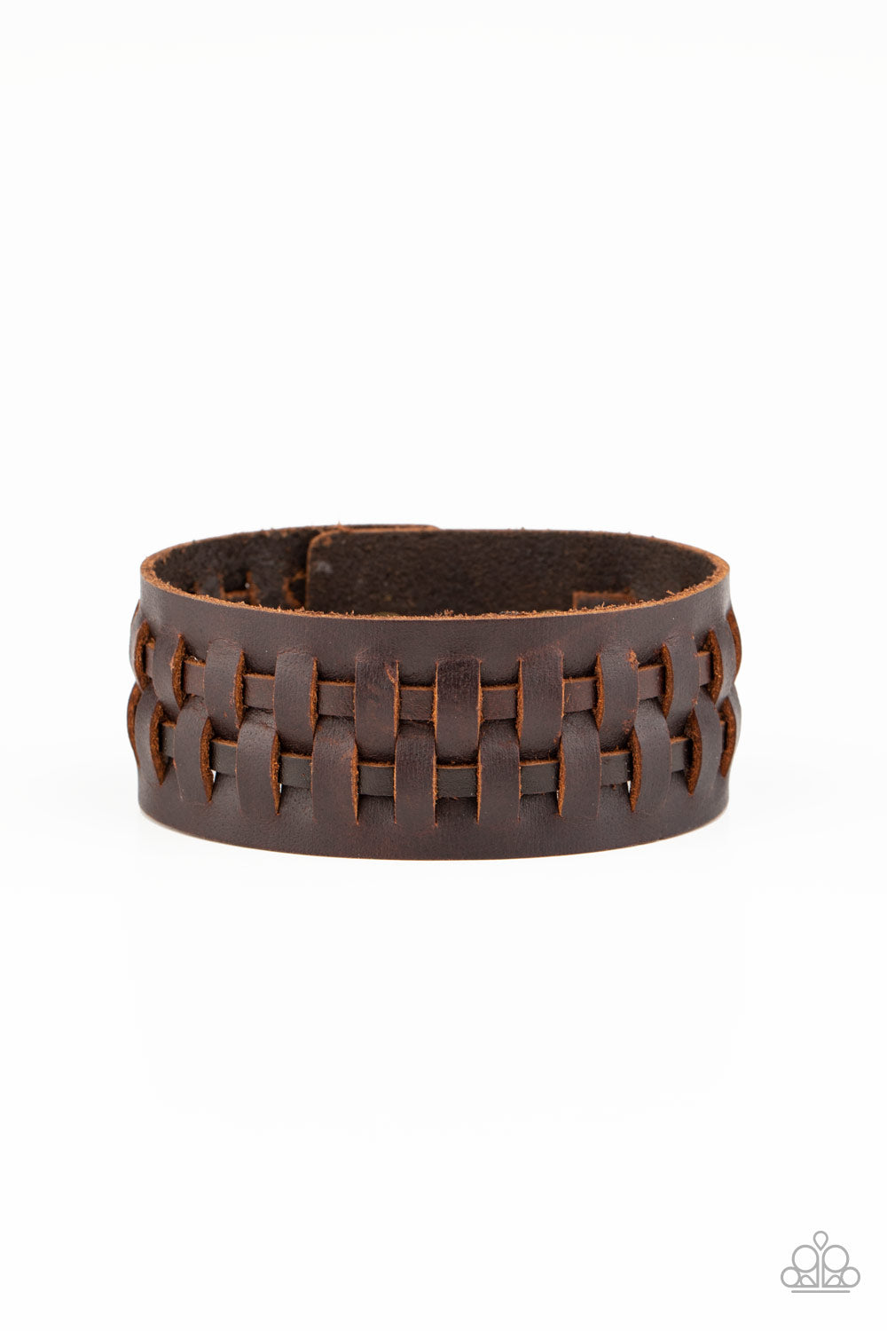 Country Life - Brown Adjustable Snap Closure Bracelet