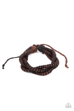 Load image into Gallery viewer, Island Endeavor - Brown Sliding Knot Bracelet