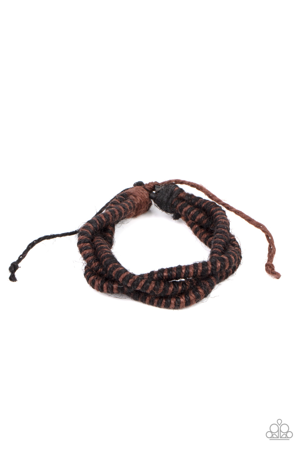 Island Endeavor - Brown Sliding Knot Bracelet