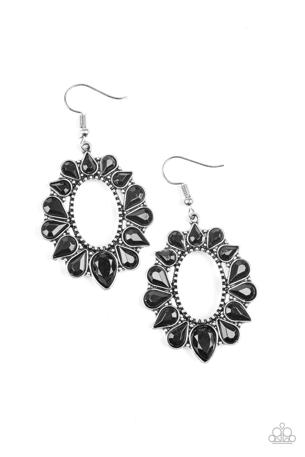 Fashionista Flavor - Black Earrings