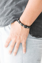 Load image into Gallery viewer, Road Burner - Black Adjustable Snap Closure Bracelet