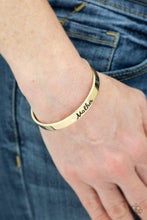 Load image into Gallery viewer, Every Day Is Mothers Day - Gold Cuff Bracelet