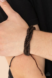 Island Endeavor - Brown Sliding Knot Bracelet