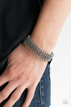 Load image into Gallery viewer, Gridlock - Silver Cuff Bracelet