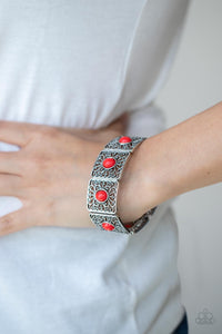 Cakewalk Dancing - Red Stretchy Bracelet