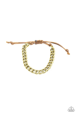 Blitz - Brass Sliding Knot Bracelet