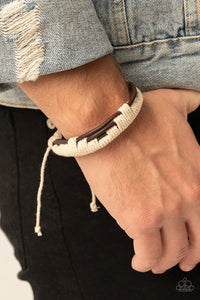 Nautical Distance - Brown Sliding Knot Bracelet