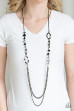 Load image into Gallery viewer, Modern Girl Glam - Black Gunmetal Necklace