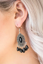 Load image into Gallery viewer, Private Villa - Black Earrings