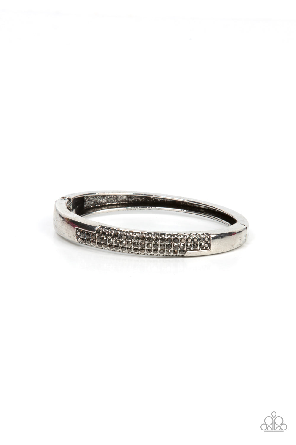 Chart-Topping Twinkle - Silver Hinged Bracelet