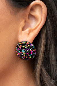 Kaleidoscope Sky - Black Post Earrings