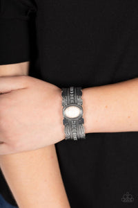 Desert Stroll - White Cuff Bracelet