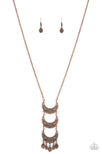 Load image into Gallery viewer, Half-Moon Child - Copper Necklace