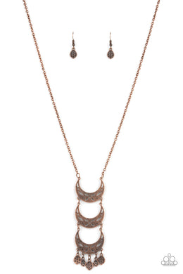 Half-Moon Child - Copper Necklace