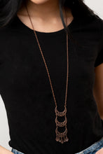 Load image into Gallery viewer, Half-Moon Child - Copper Necklace