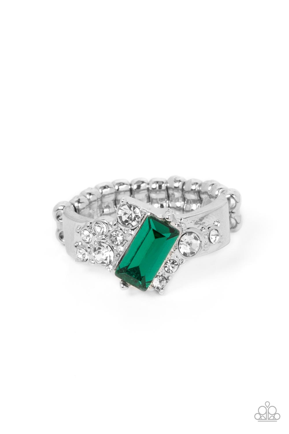 Tip the Balance - Green Dainty Ring