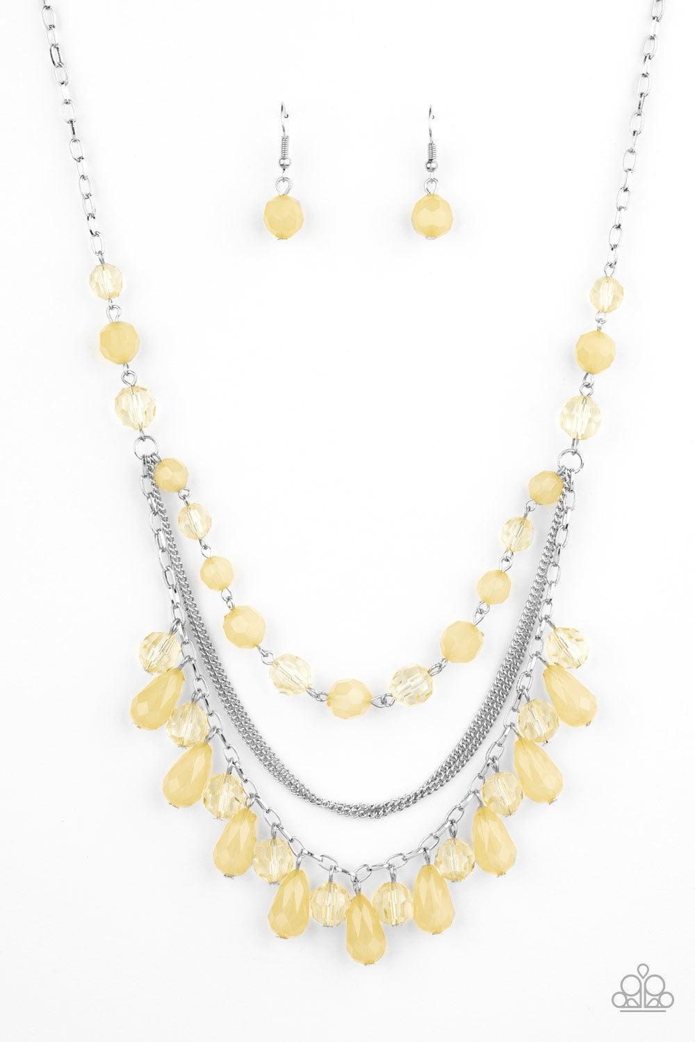 Awe-Inspiring Iridescence - Yellow Necklace