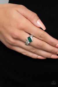 Tip the Balance - Green Dainty Ring