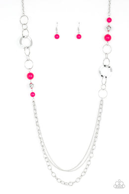 Modern Motley - Pink Necklace