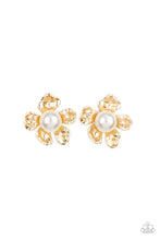 Load image into Gallery viewer, Apple Blossom Pearls - Gold Post Earrings