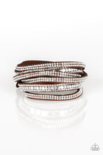 Load image into Gallery viewer, Rock Star Attitude - Brown Adjustable Snap Closure Bracelet