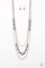 Load image into Gallery viewer, Pearl Pageant - Brown Necklace