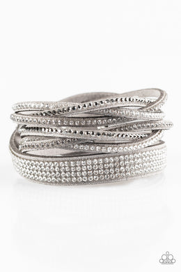 Taking Care Of Business - Silver Adjustable Snap Closure Bracelet