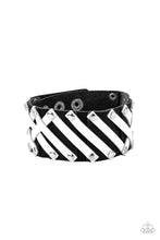 Load image into Gallery viewer, Rebel Rumble - Black Adjustable Snap Closure Bracelet