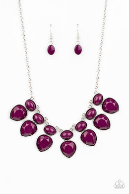 Modern Masquerade - Purple Necklace