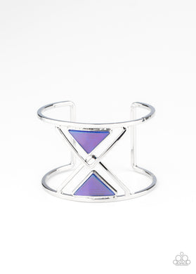 Pyramid Palace - Blue Cuff Bracelet