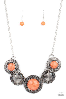 Canyon Cottage - Orange Necklace