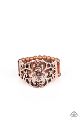 Fanciful Flower Gardens - Copper Ring
