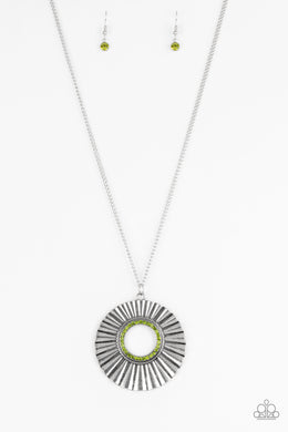 Chicly Centered - Green Necklace