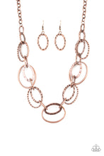 Load image into Gallery viewer, Bend OVAL Backwards - Copper Necklace