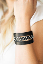 Load image into Gallery viewer, Backroad Bounty - Black Adjustable Snap Closure Bracelet