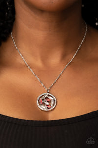 Head-Spinning Sparkle - Red Necklace